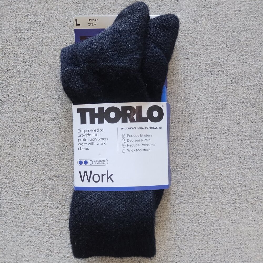 Thorlo Thigh High Work Socks Mens Shoe Size 10-13 (L) - New in Bag